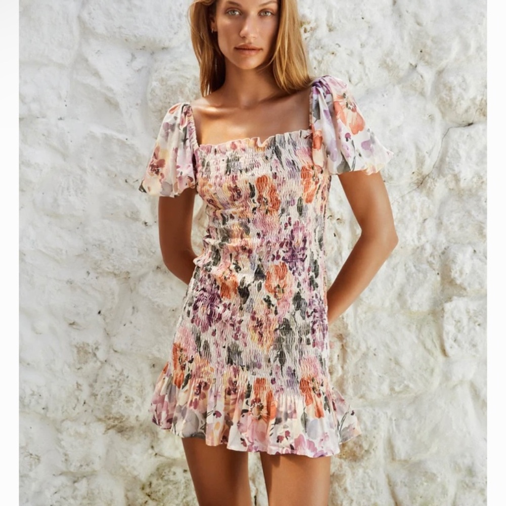 ISO Hazel & Folk Brigitte Mini Soiree Floral XS